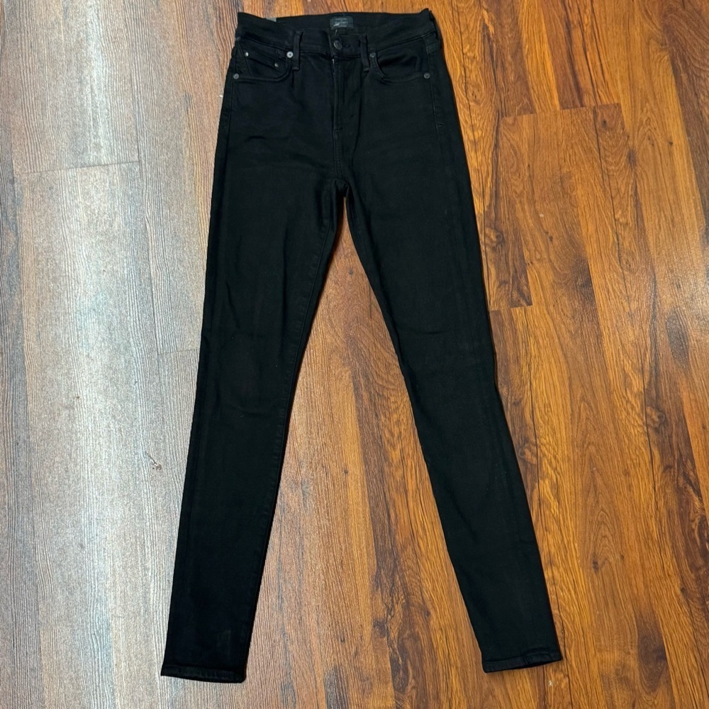Citizens of Humanity | Rocket Mid Rise Skinny Black Jeans Size 24